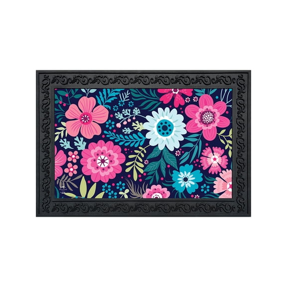 Briarwood Lane Doormat 30x18 Indoor Outdoor Bright Floral Spring For Spring Doormat