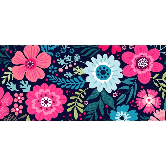 Briarwood Lane Bright Floral Spring Mini Mat 22x10 Indoor Outdoor For Spring Doormat