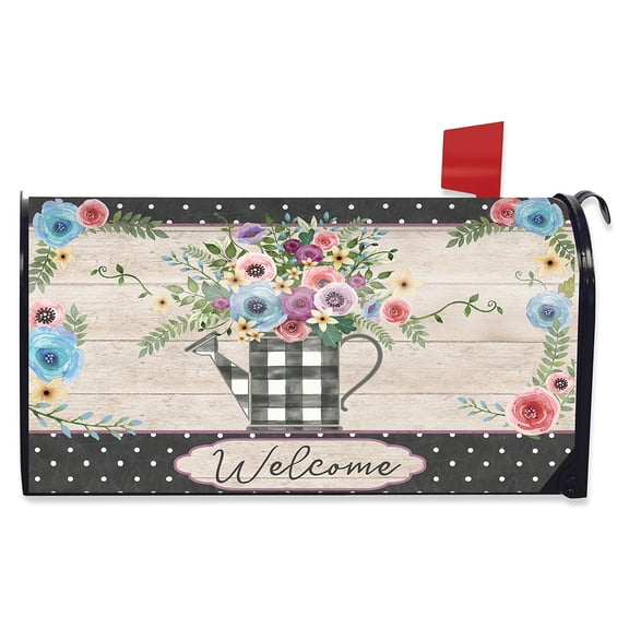 Briarwood Lane Buffalo Check Watering Can Mailbox Cover