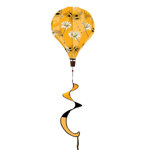 Briarwood Lane Summer Hot Air Balloon Wind Twister 54x12 Bumblebee Deluxe For Summer Balloon