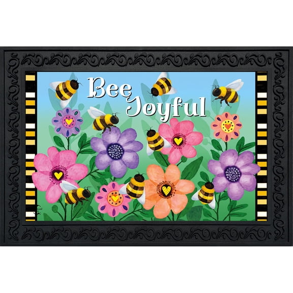 Briarwood Lane Spring Doormat 30x18 Indoor Outdoor Busy Bees For Spring Doormat