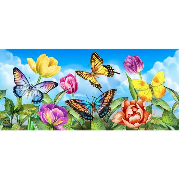 Briarwood Lane Butterflies and Tulips Mini Mat