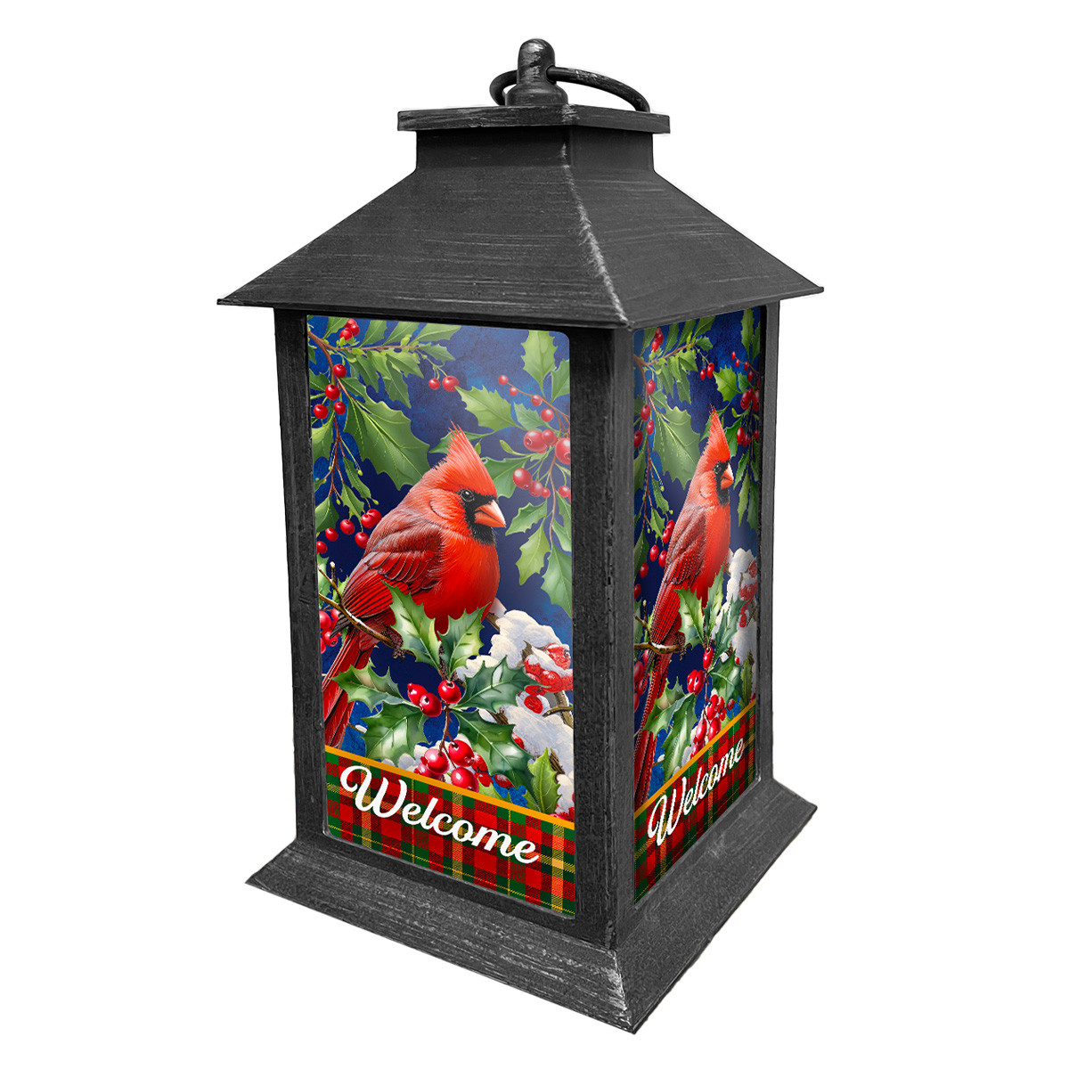Briarwood Lane Cardinal and Holly Lantern - Walmart.com