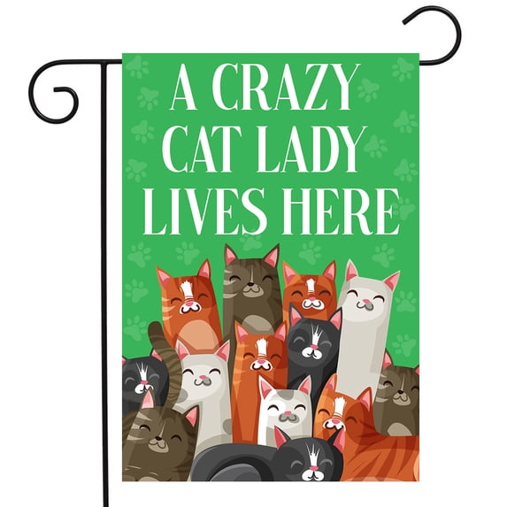 Briarwood Lane Cat Lady Garden Flag