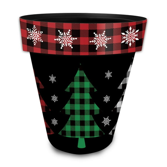 Briarwood Lane Checkered Trees Large Planter