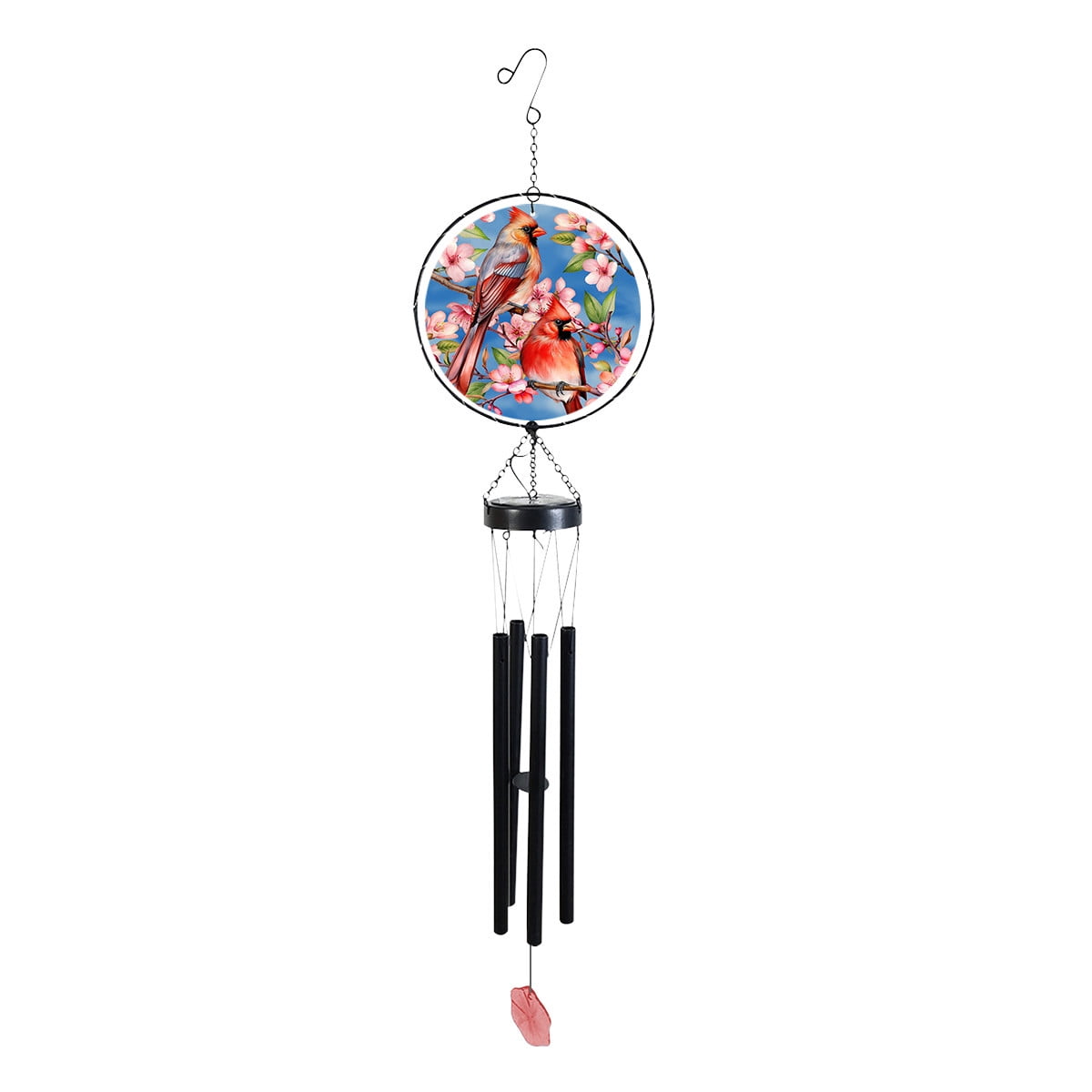Briarwood Lane Cherry Blossom Cardinal Illuminated Wind Chime