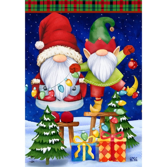 Briarwood Lane Garden Flag 12x18 For Outdoor Christmas Gnomes For Christmas Garden Flag Flags For Outside