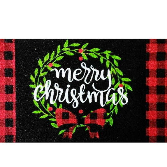 Briarwood Lane Christmas Wreath Medium Coir Doormat 24 x 36