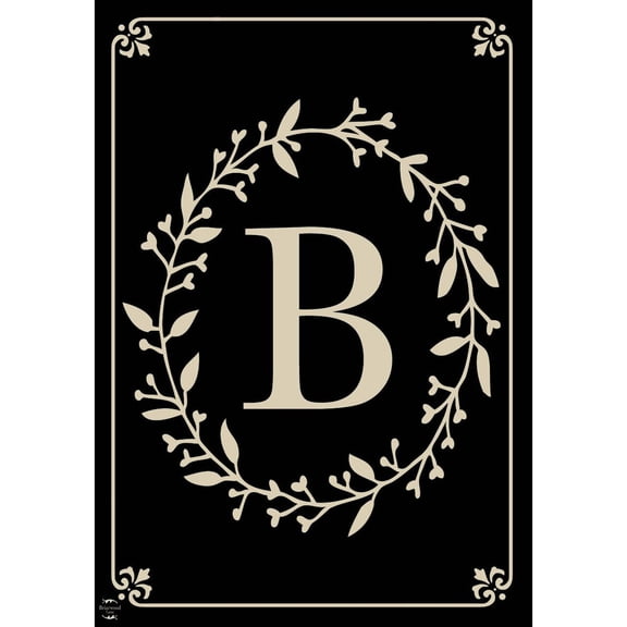 Briarwood Lane Everyday Garden Flag 12x18 For Outdoor Briarwood Lane Classic Monogram Letter B Garden Flag Flags For Outside