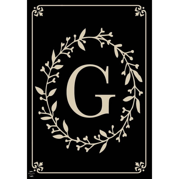 Briarwood Lane Everyday Garden Flag 12x18 For Outdoor Briarwood Lane Classic Monogram Letter G Garden Flag Flags For Outside
