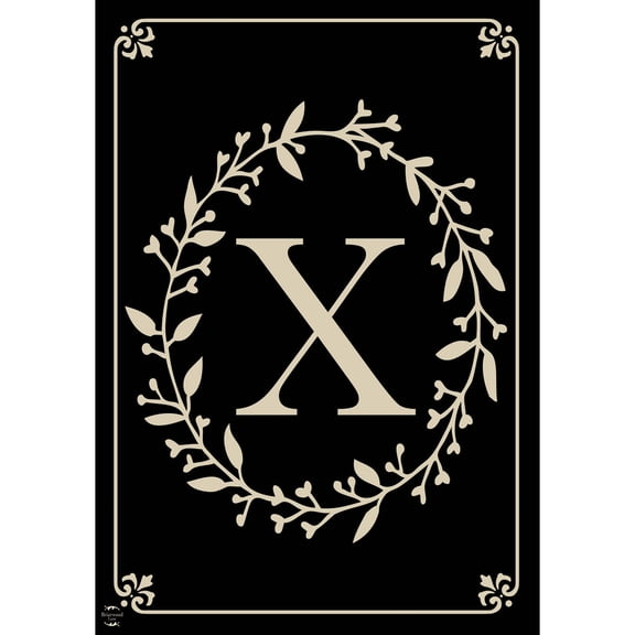 Briarwood Lane Everyday Garden Flag 12x18 For Outdoor Briarwood Lane Classic Monogram Letter X Garden Flag Flags For Outside