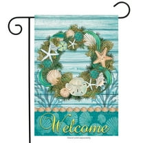 Briarwood Lane Coastal Wreath Summer Garden Flag