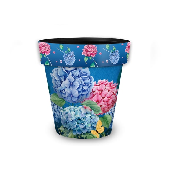 Briarwood Lane Summer Planter 8.5" x 8.5" x 8.5" Colorful Hydrangeas Small For Summer Planter