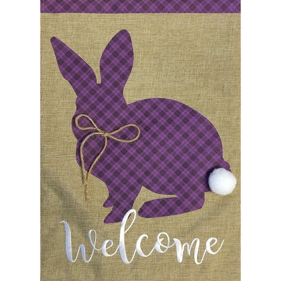 Briarwood Lane Easter Garden Flag 12x18 For Outdoor Cottontail Rabbit Spring Burlap For Easter Garden Flag Flags For Outside