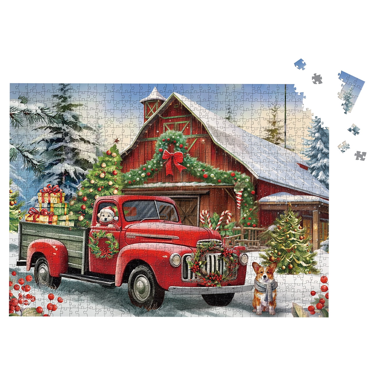 ジェーン・ウースター・スコット クリスマス トラフィック ジャム パズル Jane Wooster Scott 1000 Piece Puzzles Toys