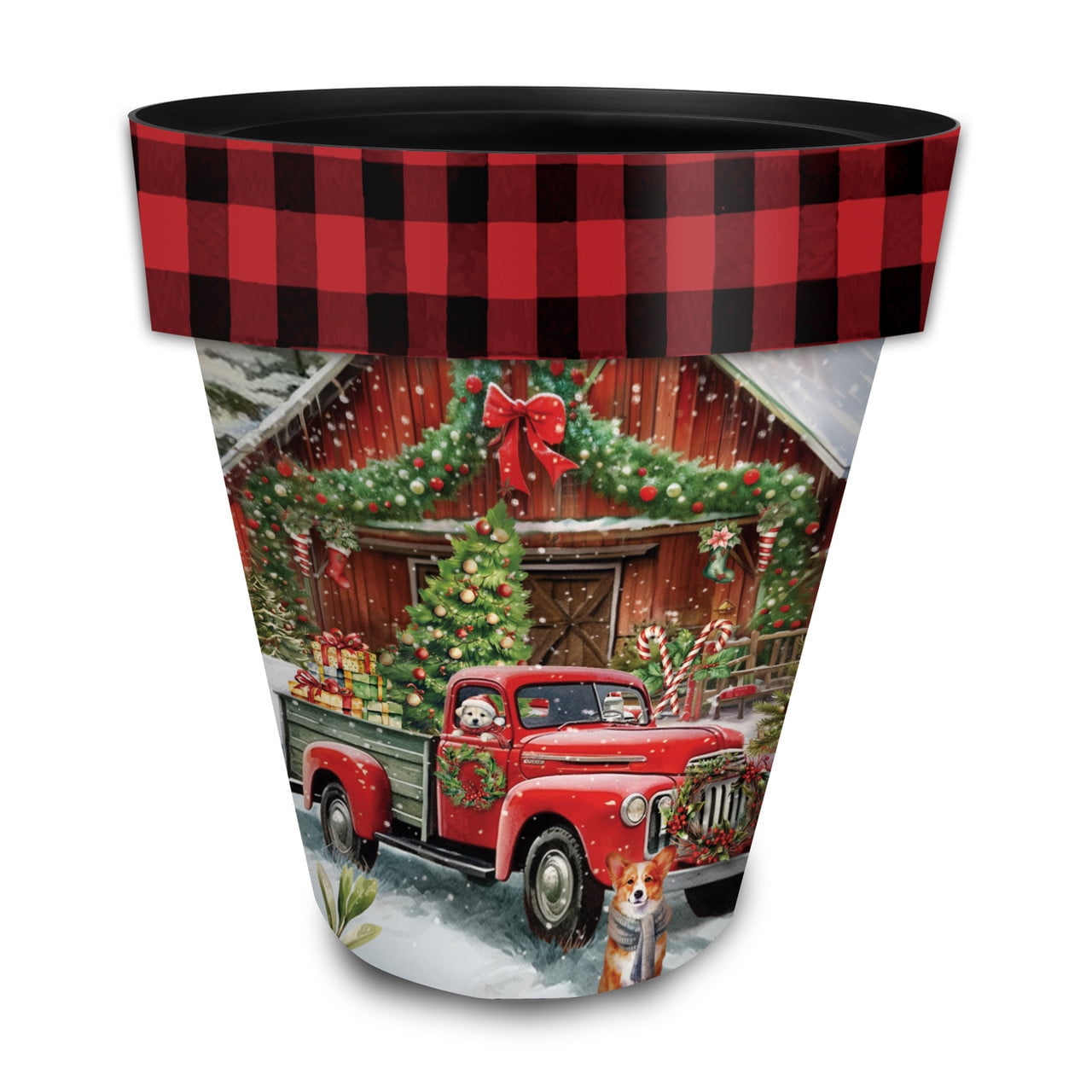 Briarwood Lane Country Christmas Large Planter