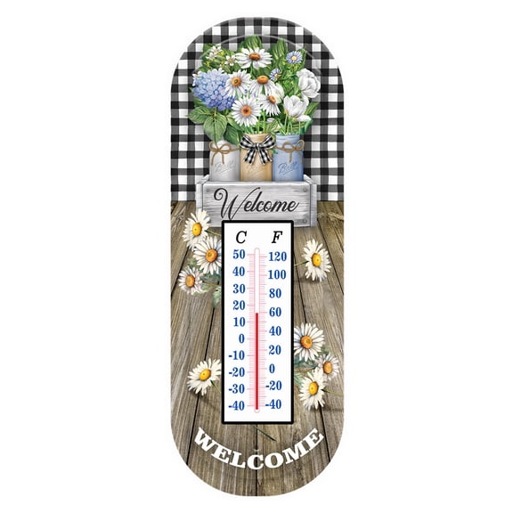 Briarwood Lane Spring Thermometer 17x6 Crated Mason Jars For Spring Thermometer