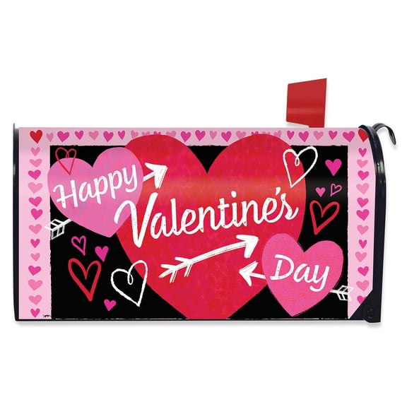 Briarwood Lane Valentine's Mailbox Cover  - Oversized - Cupid's Hearts Large Oversized For Valentine's Mailbox Cover