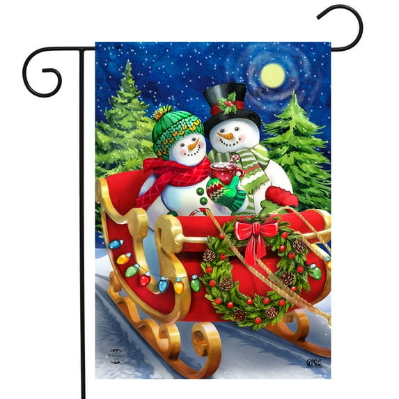 Briarwood Lane Dashing Through the Snow Garden Flag