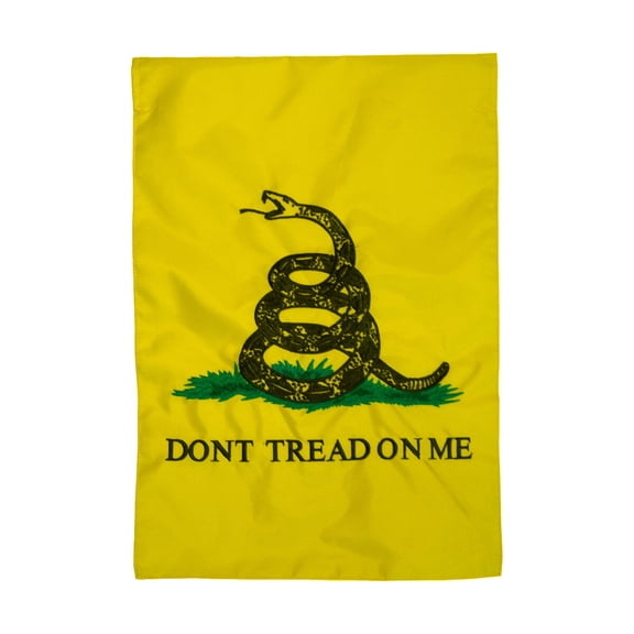 Briarwood Lane Everyday Garden Flag 12x18 For Outdoor Don't Tread on Me Gadsden Applique & Embroidered Garden Flag Flags For Outside