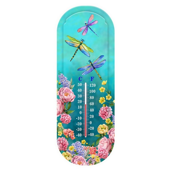 Briarwood Lane Dragonfly Garden Metal Thermometer