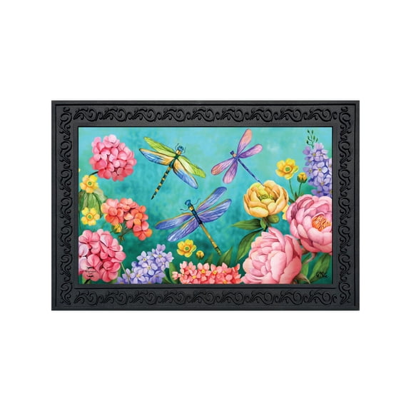 Briarwood Lane Doormat 30x18 Indoor Outdoor Dragonfly Garden Spring For Spring Doormat