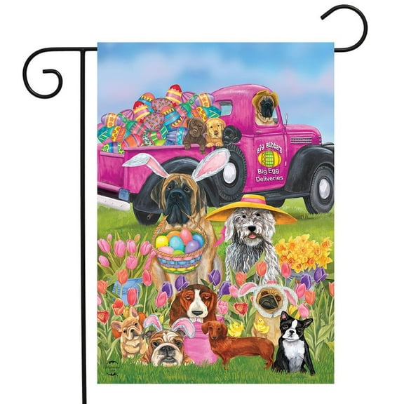 Briarwood Lane Easter Dogs Holiday Garden Flag