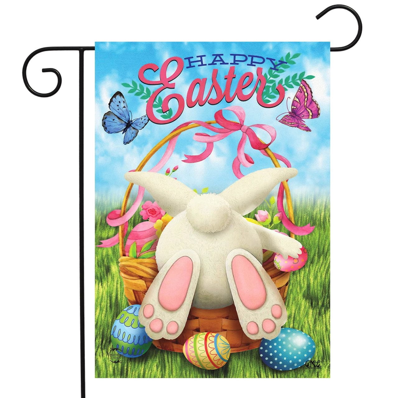 Briarwood Lane Easter Egg Hunt Garden Flag