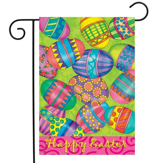 Briarwood Lane Easter Eggs Holiday Garden Flag