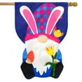 thumbnail image 1 of Briarwood Lane Easter Gnome Burlap House Flag, 1 of 4