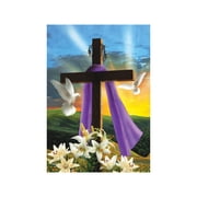 Briarwood Lane House Flag 40x28 For Outdoor Easter Sunrise Religious For Easter House Flag