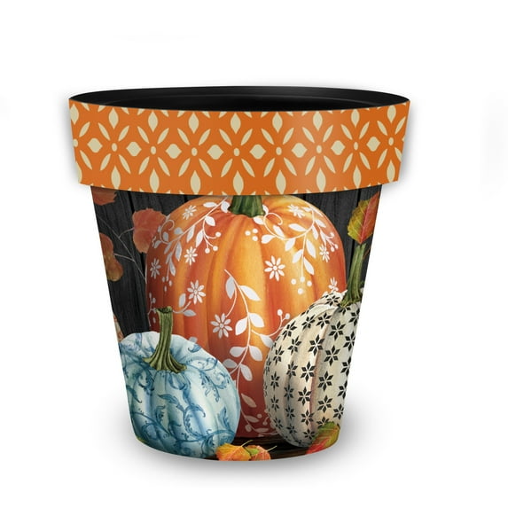 Briarwood Lane Elegant Pumpkins Medium Planter