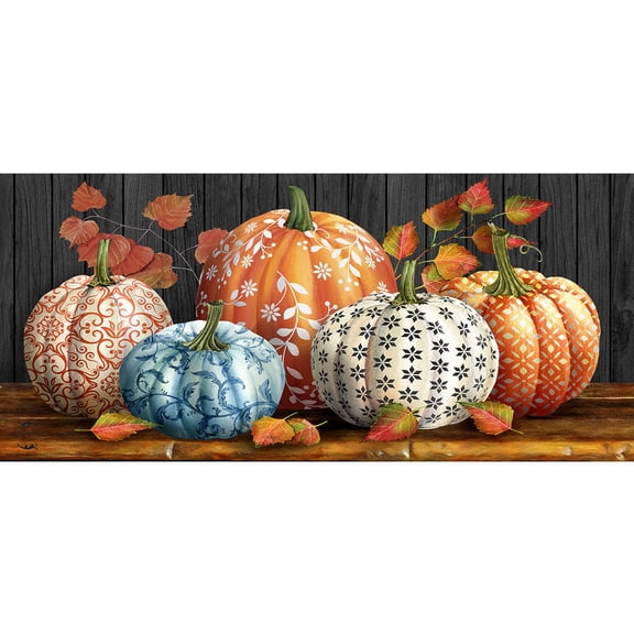 Briarwood Lane Elegant Pumpkins Mini Mat