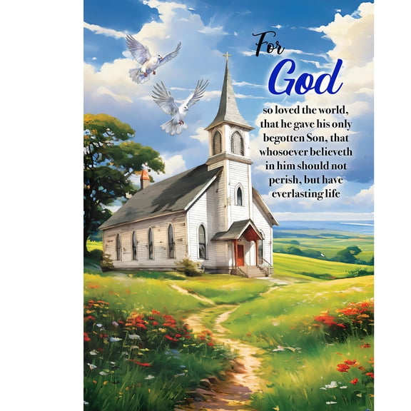 Briarwood Lane Everyday Garden Flag 12x18 For Outdoor For God Church Garden Flag Flags For Outside