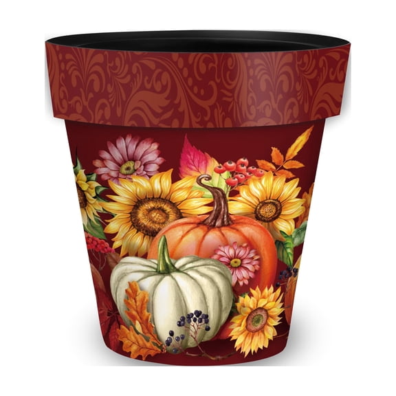 Briarwood Lane Fall Planter 8.5" x 8.5" x 8.5" Fall Beauty Small For Fall Planter