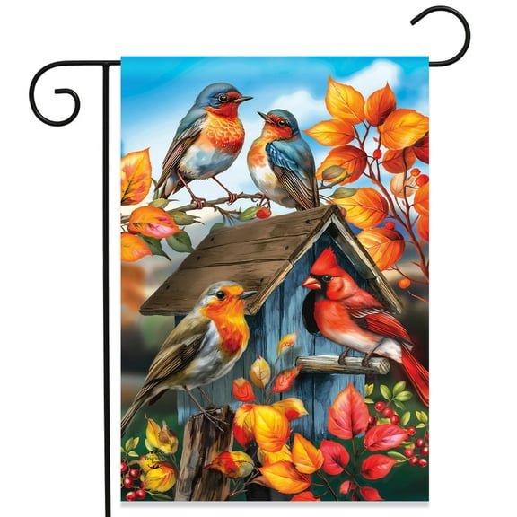 Briarwood Lane Fall Birds Garden Flag