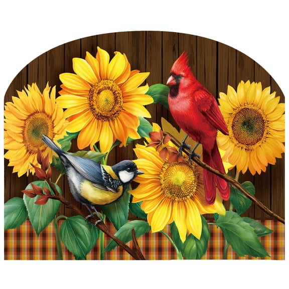 Briarwood Lane Fall Birds and Sunflowers Acrylic Art Sign