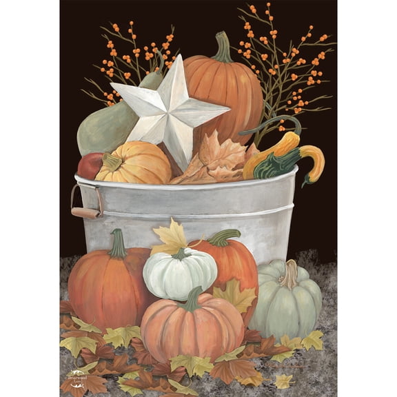 Briarwood Lane Fall Garden Flag 12x18 For Outdoor Fall Bushel Primitive For Fall Garden Flag Flags For Outside