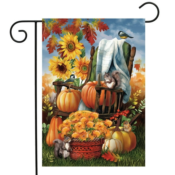 Briarwood Lane Fall Chair Garden Flag