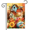 thumbnail image 1 of Briarwood Lane Fall Floral Birdhouses Garden Flag, 1 of 4