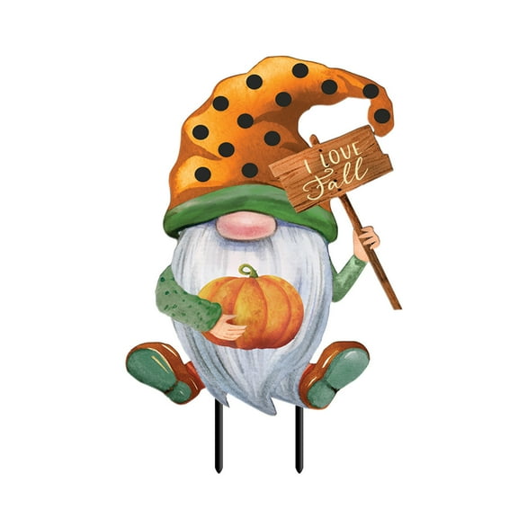 Briarwood Lane Fall Gnome Metal Yard Art