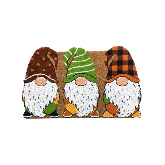 Briarwood Lane Fall Coir Doormat 30x18 Fall Gnomes Natural Fiber For Fall Coir Doormat
