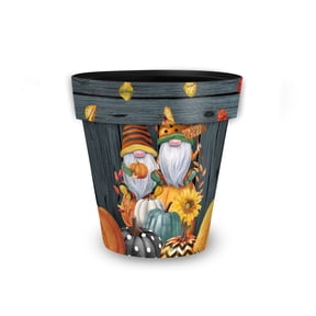 Briarwood Lane Fall Planter 8.5" x 8.5" x 8.5" Fall Gnomes Small For Fall Planter