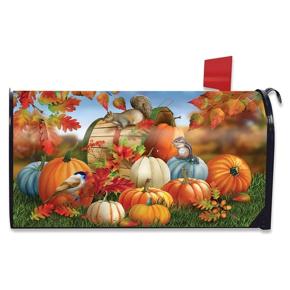 Briarwood Lane Fall Pumpkin Gathering Mailbox Cover