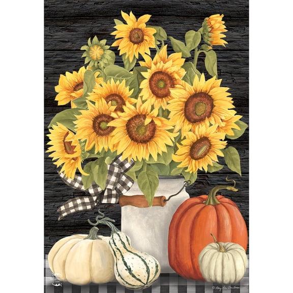 Briarwood Lane Fall Garden Flag 12x18 For Outdoor Fall's Glory Floral For Fall Garden Flag Flags For Outside