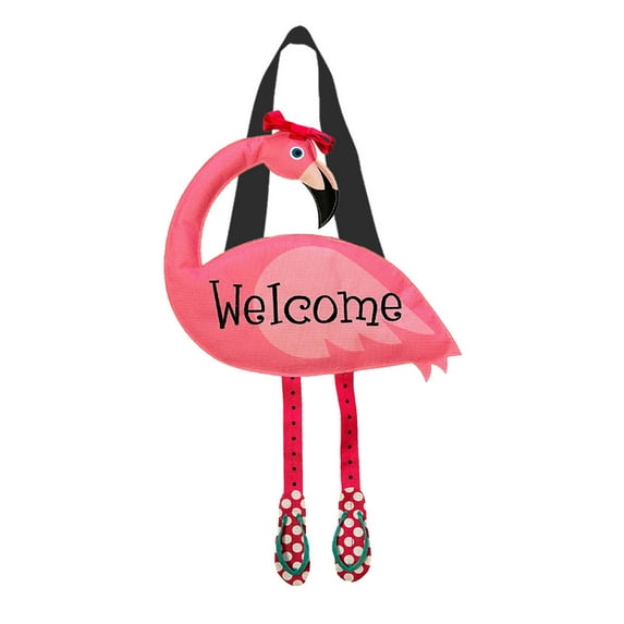Briarwood Lane Fancy Flamingo Door Hanger