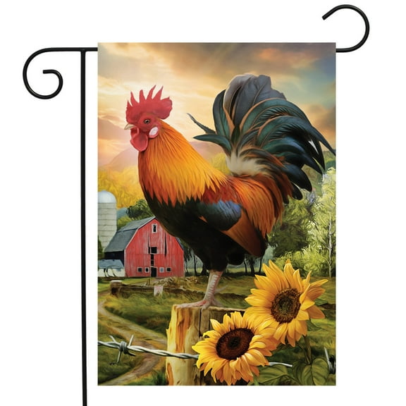 Briarwood Lane Fancy Rooster Garden Flag