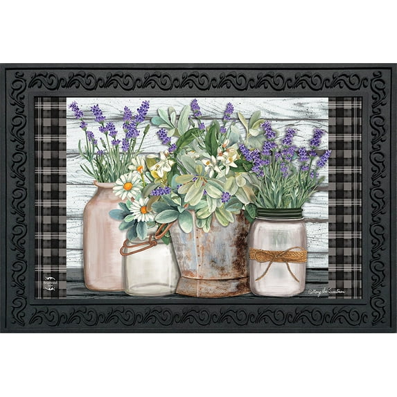 Briarwood Lane Farmhouse Flowers Spring Doormat