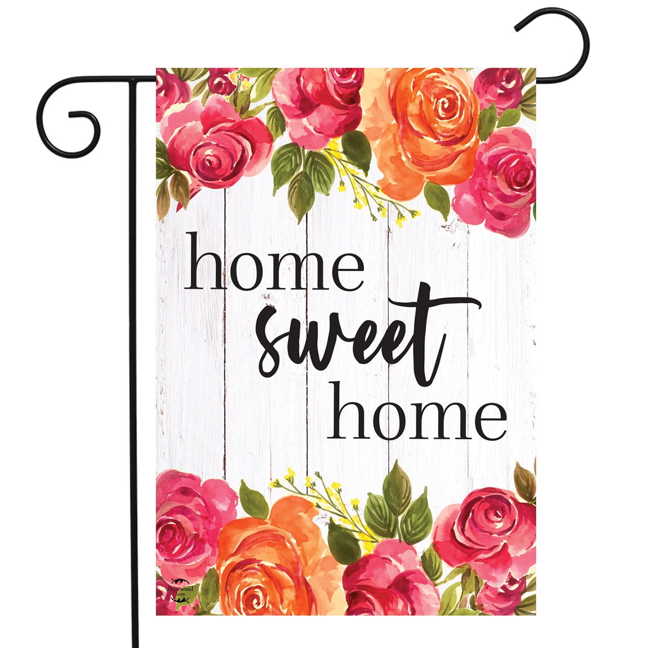 Briarwood Lane Gartenflagge 'Home Sweet Home' – Bunte Florale Farmhouse-Dekoration Für Haus & Garten