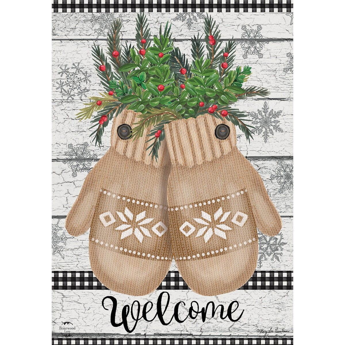 Briarwood Lane Farmhouse Mittens Garden Flag - Thumbnail 3